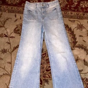 Bell bottom jeans.